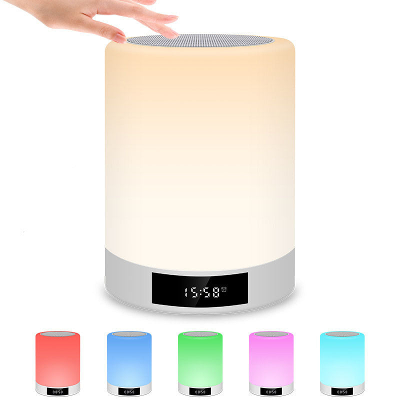 Usb Night Light Rechargeable Bluetooth Speaker Mini Speaker Alarm Clock Speaker